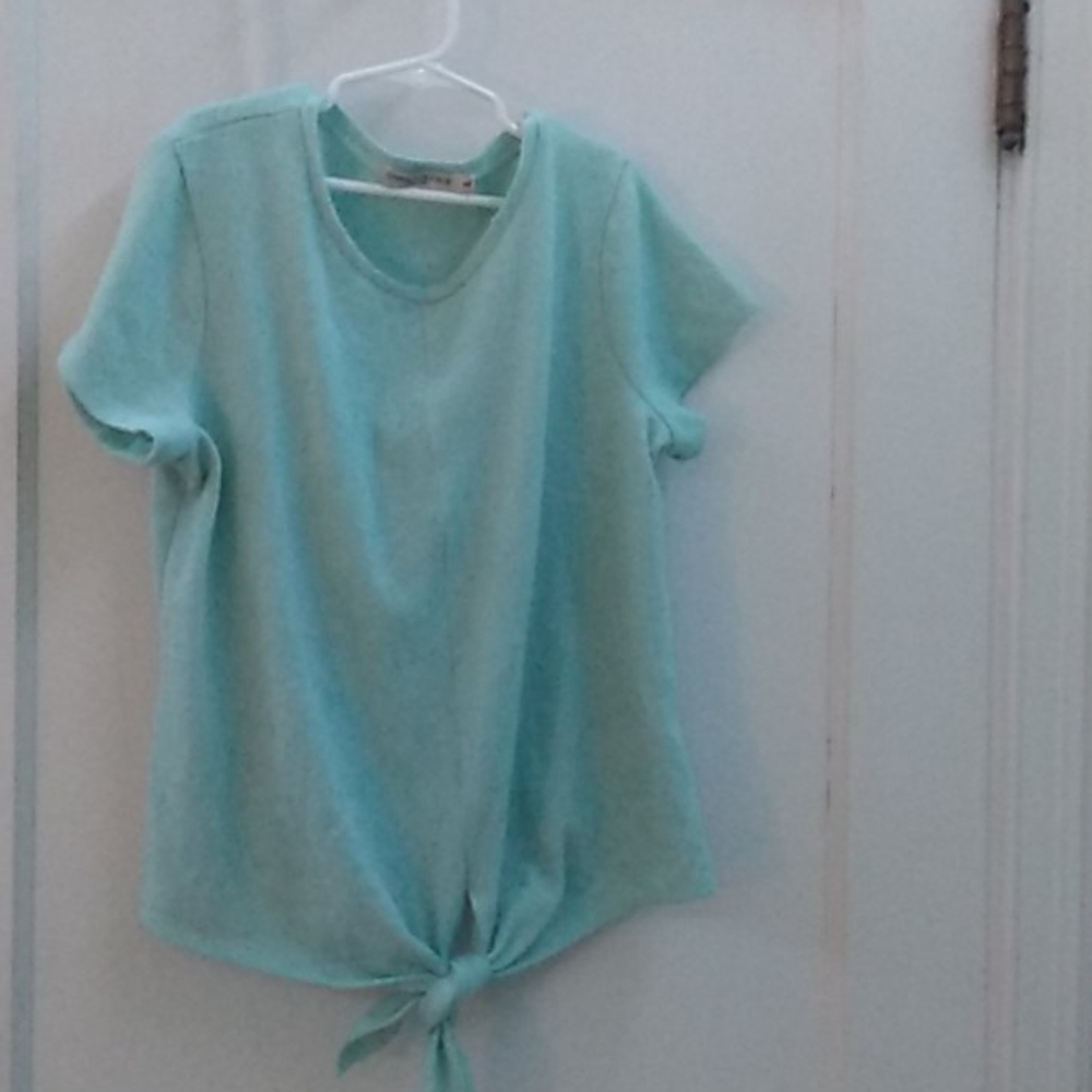Teal shirt